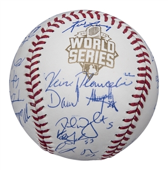 2015 New York Mets Team Signed OML Manfred World Series Baseball With 27 Signatures Including Wright, deGrom, and Conforto (PSA/DNA)